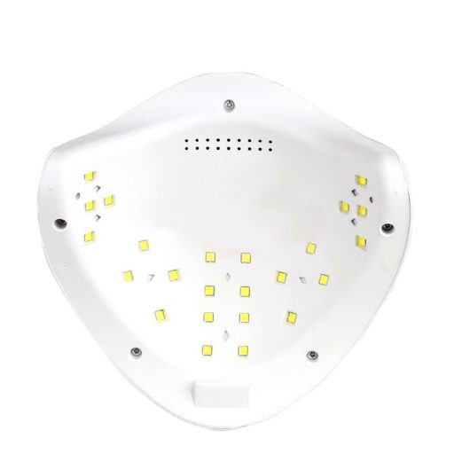 Lampada UV a 24 LED con Display Digitale e Timer - 48W, Base Magnetica Rimovibile