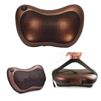   Cuscino Massaggiante Elettrico con 8 Teste Rotanti per Relax Ovunque