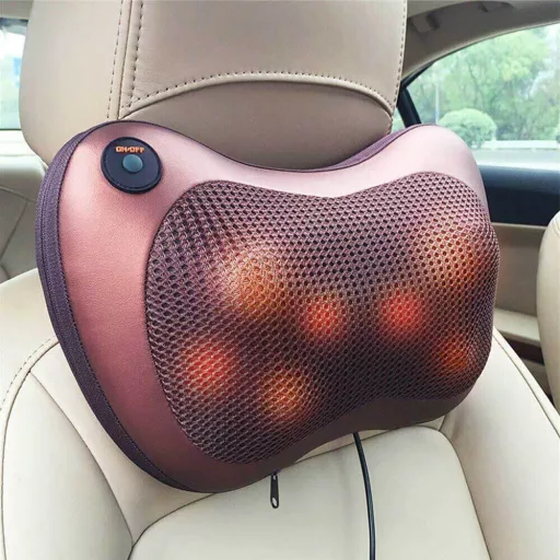 Cuscino Massaggiante Elettrico con 8 Teste Rotanti per Relax Ovunque