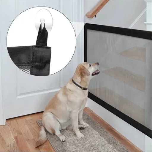Rete di Sicurezza per Animali Domestici per Porte - Installazione Facile, Adatta per Cani di Grandi Dimensioni