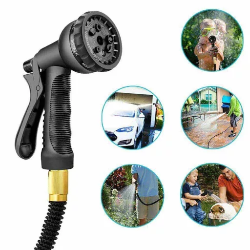 Tubo da giardino espandibile con ugello a 7 funzioni - 15 metri