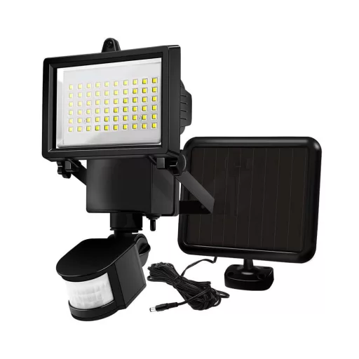 Faro solare a LED 60 con sensore di movimento e resistenza alle intemperie IP65