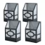 Set di lampade solari da esterno 4 pezzi - Design moderno nero, senza fili ed ecologico