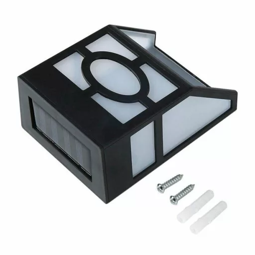 Set di lampade solari da esterno 4 pezzi - Design moderno nero, senza fili ed ecologico