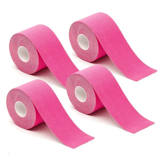 Nastro Kinesiologico 4-Pack in Vari colori - 5cm x 5m, Impermeabile e Traspirante