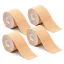 Nastro Kinesiologico 4-Pack in Vari Colori - 5cm x 5m, Impermeabile e Traspirante