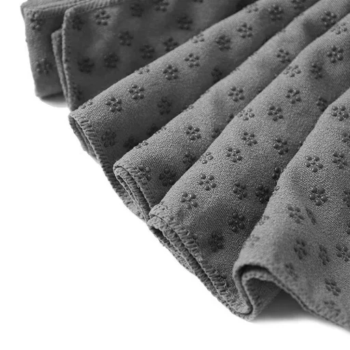 Asciugamano da yoga antiscivolo con borsa - Grigio