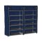 Mobile Shoe Storage Cabinet with 12 Shelves and Zipper Cover - 4 Colors Available