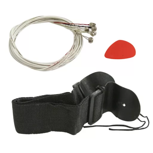 Set di Chitarra Acustica per Principianti, Taglia ¾ con Accessori e Accordatore - Nero