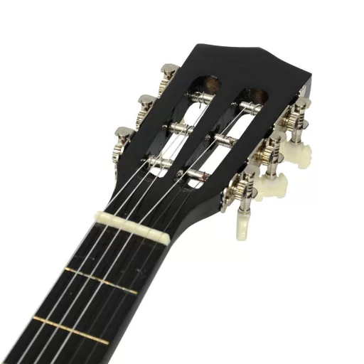 Set di Chitarra Acustica per Principianti, Taglia ¾ con Accessori e Accordatore - Nero