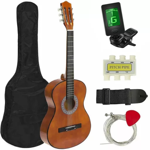 Set di chitarra acustica per principianti con accessori e accordatore - 2 colori