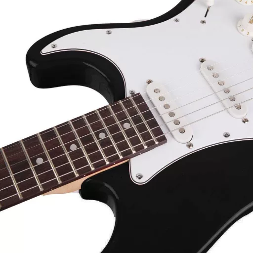 Set di Chitarra Elettrica per Principianti con Amplificatore da 5W e Accessori - Nero