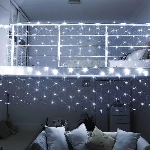 Luci a rete LED 128 - Bianco caldo e freddo, 7 modalità, Interno/Esterno