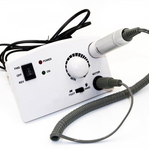 Macchina per unghie a pedale con velocità regolabile e set di 12 punte per manicure e pedicure professionale
