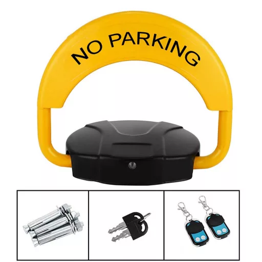 Guardia di parcheggio automatica con allarme e telecomando - Ricaricabile USB, capacità di 2 tonnellate