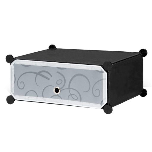 Armadio modulare per scarpe in plastica - Contiene 24 paia, 12 scomparti, design salvaspazio