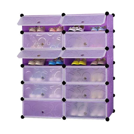 Armadio modulare per scarpe in plastica - Design salvaspazio per fino a 24 paia