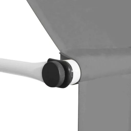 Tenda da sole retrattile, grigia, 300x120 cm, impermeabile, altezza regolabile