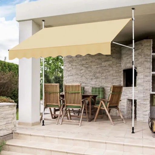 Tenda avvolgibile regolabile per balcone o terrazza - Poliestere impermeabile, 250x120cm