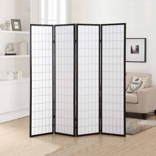 Paravento a 4 Pannelli - Stile Giapponese