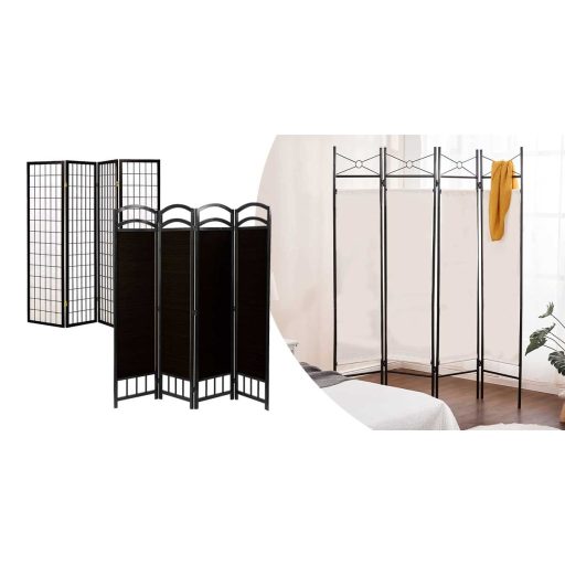 Paravento a 4 Pannelli - Stile Giapponese