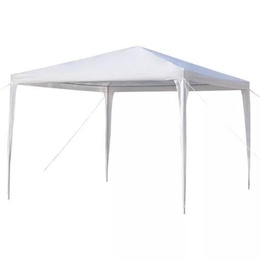 Tenda da festa bianca con pareti laterali - dimensione 3x3 metri, facile da montare