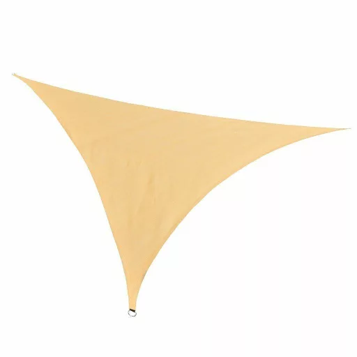 Telo ombreggiante quadrato 3,6 m - Polietilene durevole, beige, facile da installare