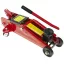Jack idraulico da pavimento 2 tonnellate con altezza regolabile (13-33 cm) e manico ergonomico