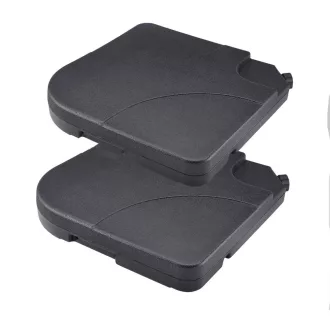   Base per ombrello riempibile 2-Pack - Impermeabile, Resistente alle intemperie, Capacità di 20 kg