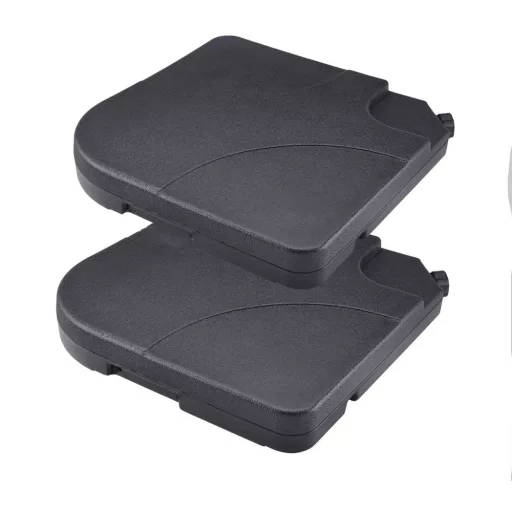 Base per ombrello riempibile 2-Pack - Impermeabile, Resistente alle intemperie, Capacità di 20 kg