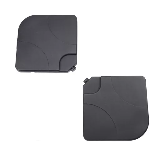 Base per ombrello riempibile 2-Pack - Impermeabile, Resistente alle intemperie, Capacità di 20 kg