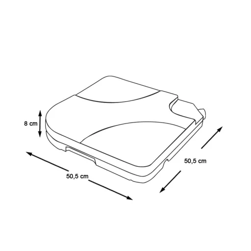 Base per ombrello riempibile 2-Pack - Impermeabile, Resistente alle intemperie, Capacità di 20 kg