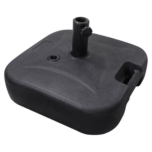 Base per ombrello quadrata riempibile - Resistente alle intemperie, portatile, capacità di 20 kg