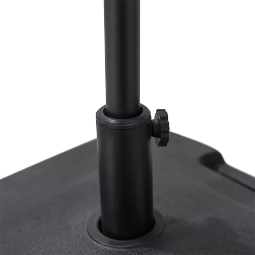 Base per ombrello quadrata riempibile - Resistente alle intemperie, portatile, capacità di 20 kg