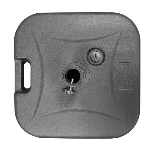 Base per ombrello quadrata riempibile - Resistente alle intemperie, portatile, capacità di 20 kg