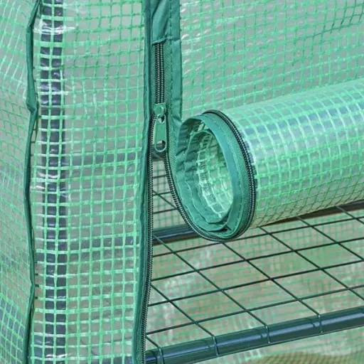 Serra portatile con ripiani 2x2 e copertura resistente alle intemperie