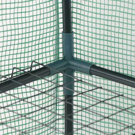 Serra portatile con ripiani 2x2 e copertura resistente alle intemperie