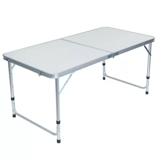 Set da tavolo da campeggio portatile regolabile con 4 sedie