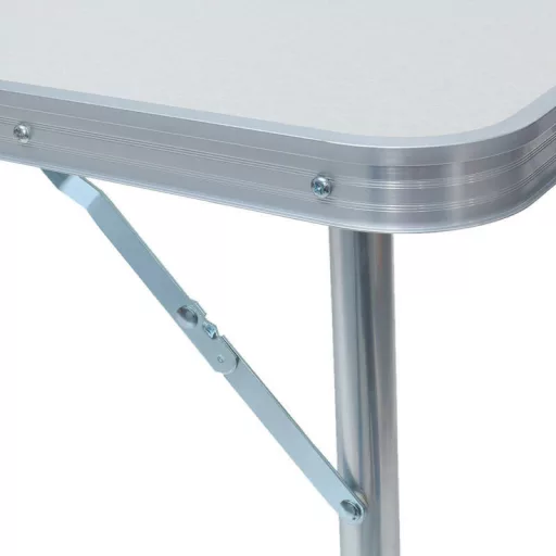 Set da tavolo da campeggio portatile regolabile con 4 sedie
