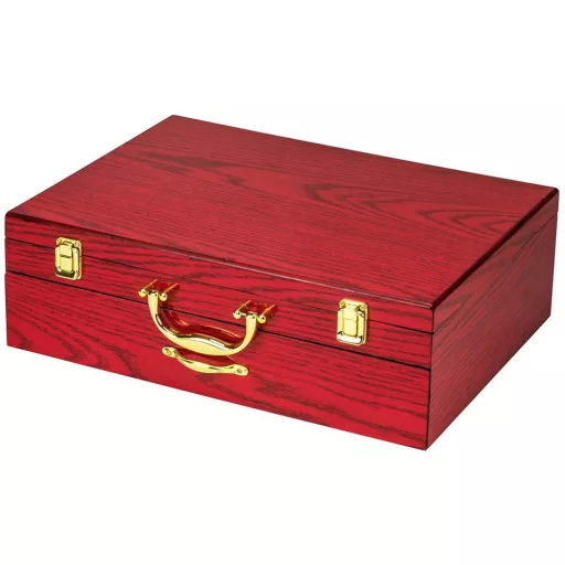 Set di posate in acciaio inossidabile da 84 pezzi per 12 persone con elegante scatola regalo - Argento/Oro
