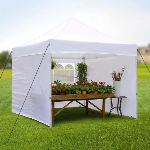 Sostituzione del tendone per padiglione con parete laterale - Copertura impermeabile 2,9x2,9 m