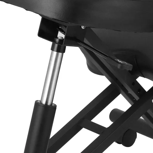 Sedia ergonomica da ginocchio con altezza regolabile e sedile imbottito - Nero