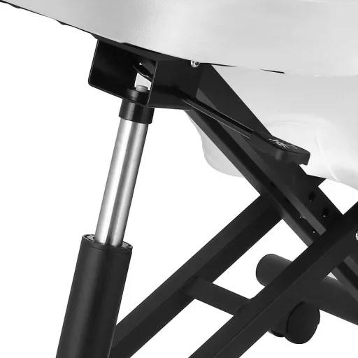 Sedia ergonomica da ginocchio con altezza regolabile e sedile imbottito - Bianco