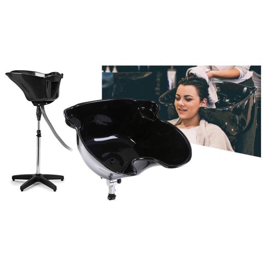 Stazione mobile per il lavaggio dei capelli regolabile con bacino inclinato