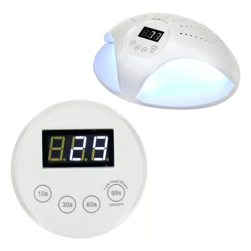 Lampada UV a 24 LED - Asciugatrice per unghie professionale da 48W con timer e design ergonomico