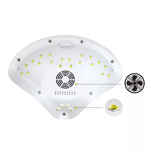 Lampada UV a 24 LED - Asciugatrice per unghie professionale da 48W con timer e design ergonomico