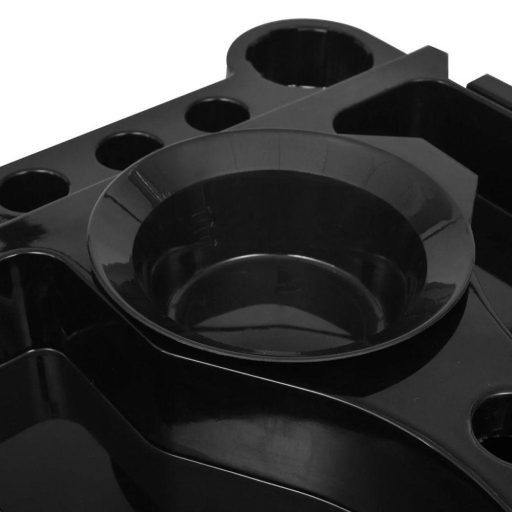 Carrello per parrucchieri a 5 cassetti con supporto per phon e ciotola per mescolare