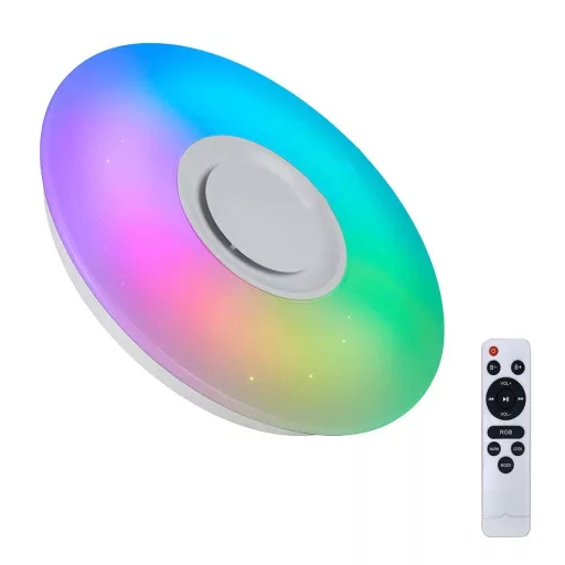 Lampada a soffitto LED con cambio colore e telecomando con funzione musicale