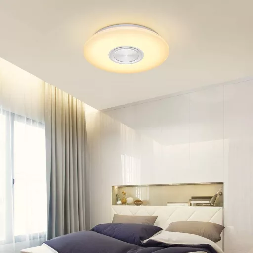 Lampada a soffitto LED con cambio colore e telecomando con funzione musicale