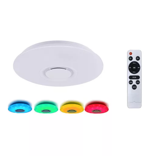 Lampada a soffitto LED con cambio colore e telecomando con funzione musicale